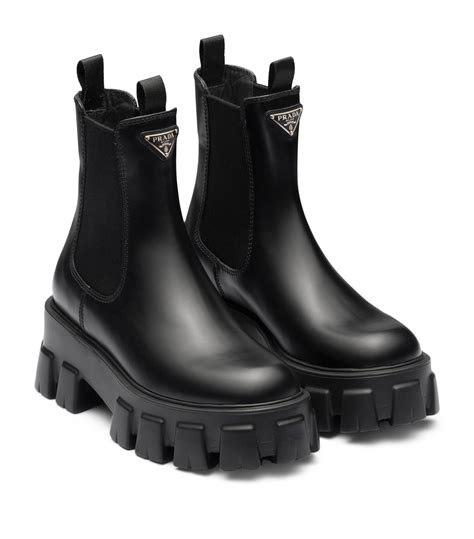 prada leather boots ebay|Prada 55 leather ankle boots.